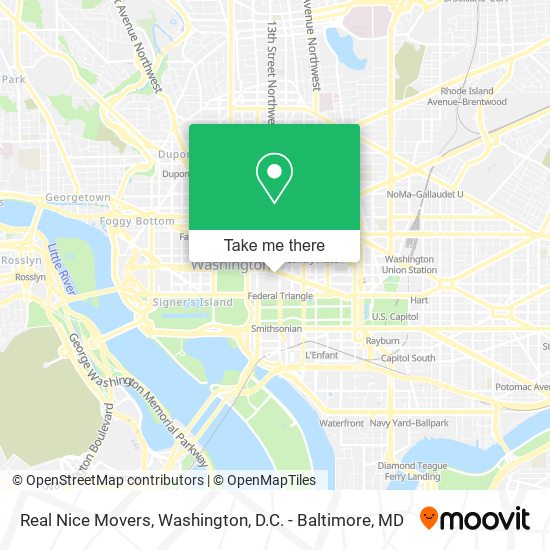 Real Nice Movers map