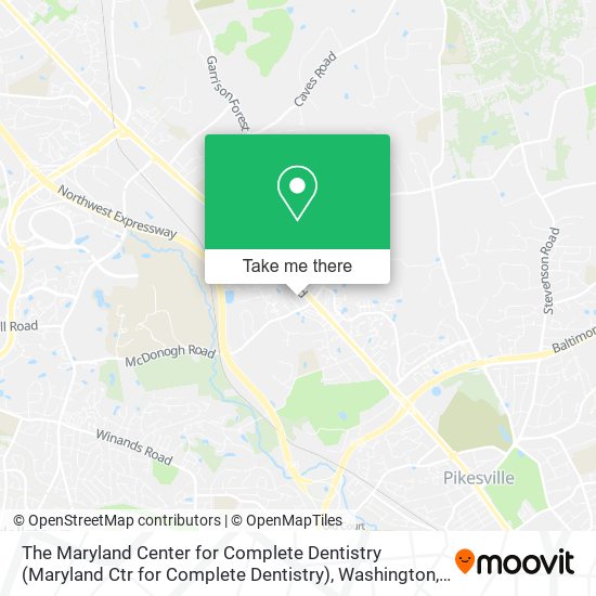 The Maryland Center for Complete Dentistry (Maryland Ctr for Complete Dentistry) map