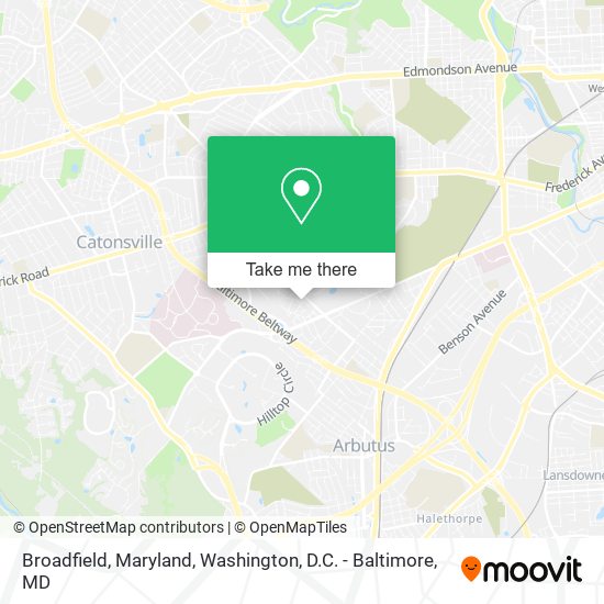 Mapa de Broadfield, Maryland