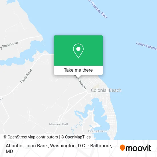 Atlantic Union Bank map