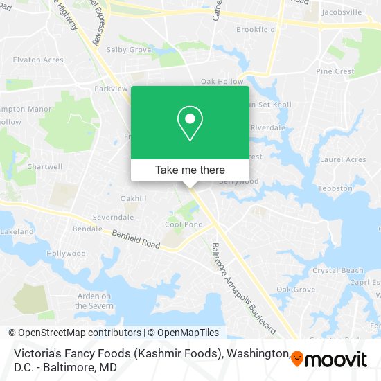 Victoria's Fancy Foods (Kashmir Foods) map