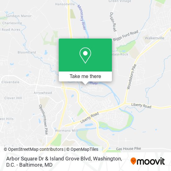 Arbor Square Dr & Island Grove Blvd map