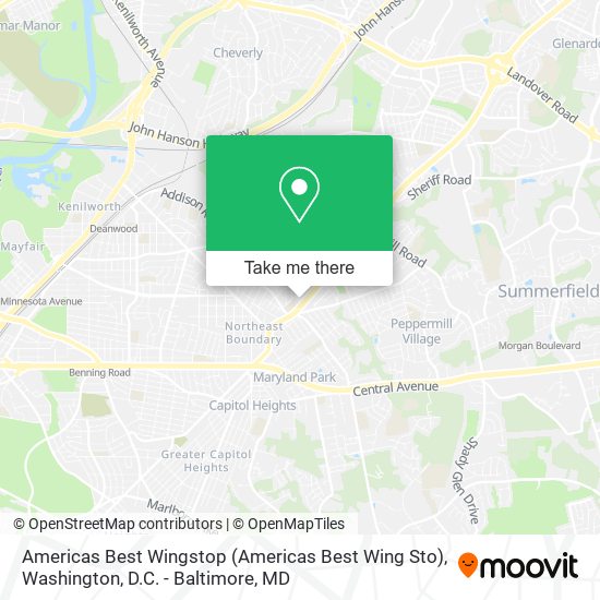 Americas Best Wingstop (Americas Best Wing Sto) map