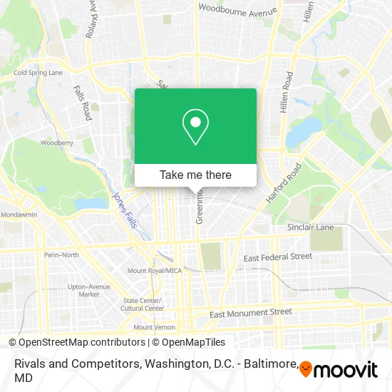 Rivals and Competitors map