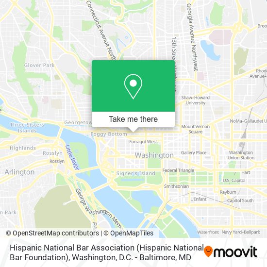 Mapa de Hispanic National Bar Association