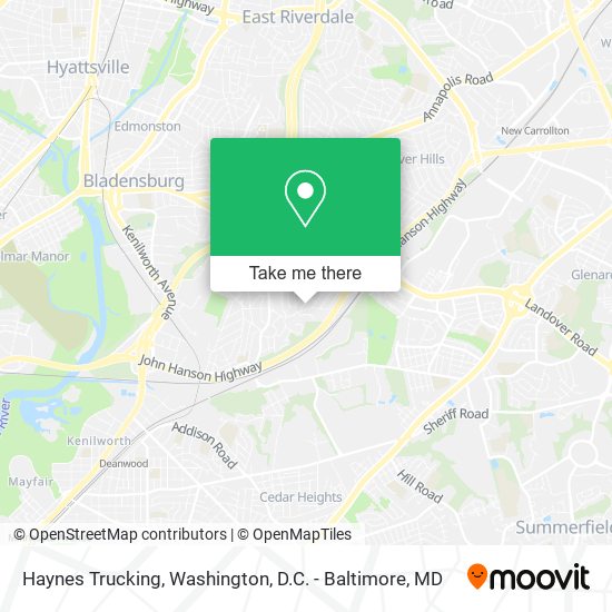 Mapa de Haynes Trucking