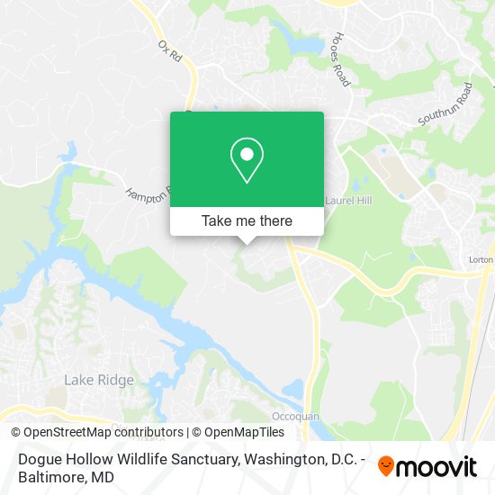 Dogue Hollow Wildlife Sanctuary map