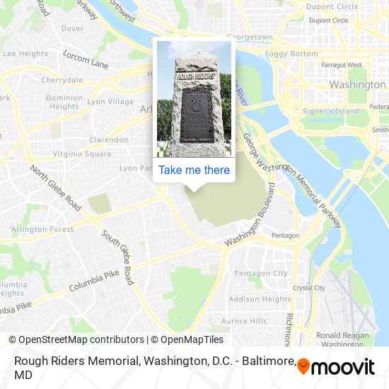 Mapa de Rough Riders Memorial