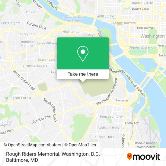 Rough Riders Memorial map