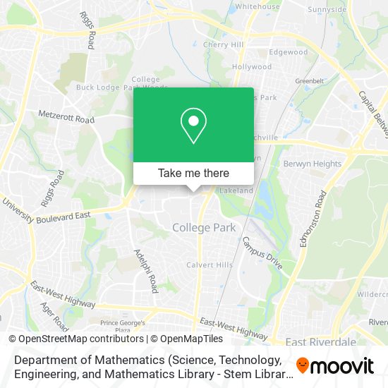 Department of Mathematics map