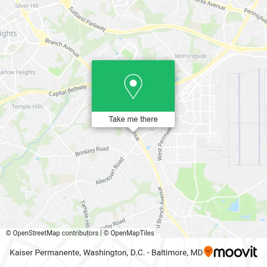 Kaiser Permanente map