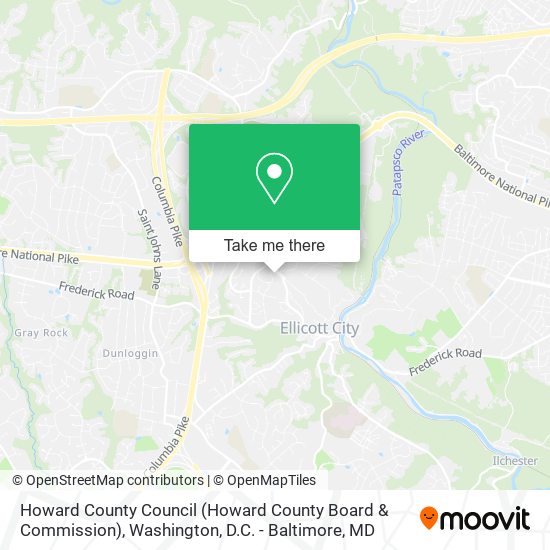 Mapa de Howard County Council (Howard County Board & Commission)
