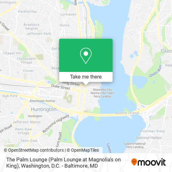 The Palm Lounge (Palm Lounge at Magnolia's on King) map