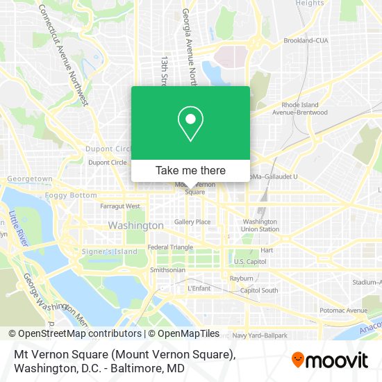 Mapa de Mt Vernon Square (Mount Vernon Square)