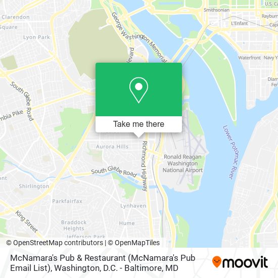 Mapa de McNamara's Pub & Restaurant (McNamara's Pub Email List)