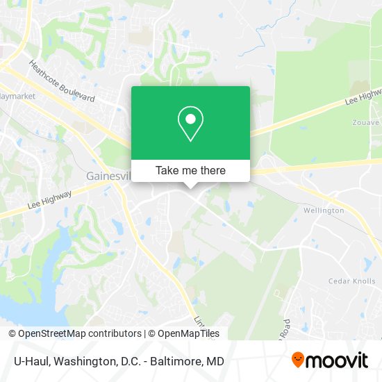 U-Haul map