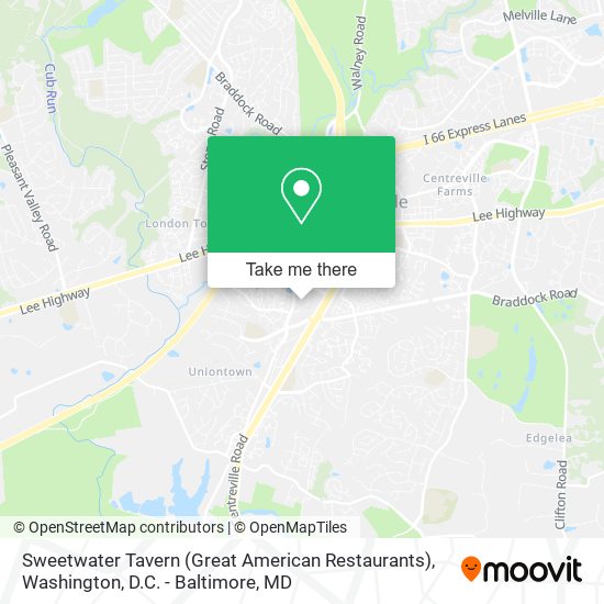 Sweetwater Tavern (Great American Restaurants) map