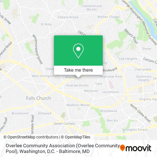 Mapa de Overlee Community Association (Overlee Community Pool)