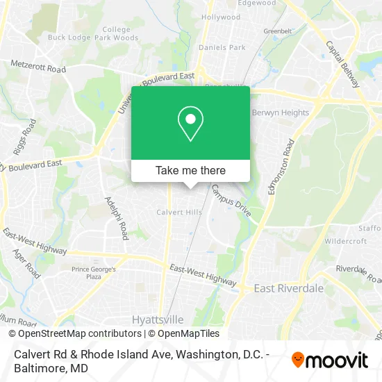 Mapa de Calvert Rd & Rhode Island Ave