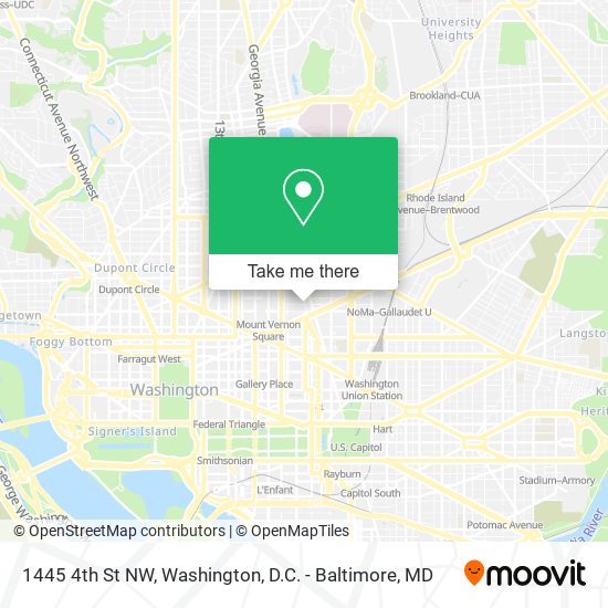 Mapa de 1445 4th St NW