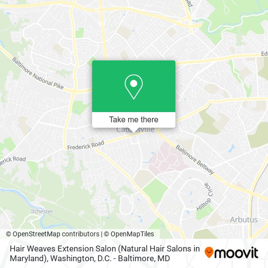 Mapa de Hair Weaves Extension Salon (Natural Hair Salons in Maryland)
