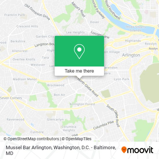 Mussel Bar Arlington map