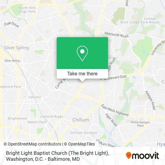 Mapa de Bright Light Baptist Church (The Bright Light)