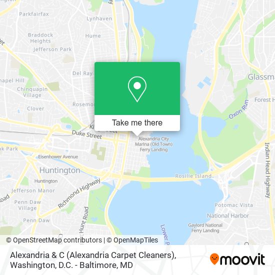 Mapa de Alexandria & C (Alexandria Carpet Cleaners)