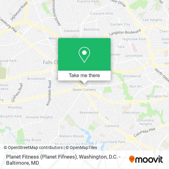Planet Fitness (Planet Fifnees) map