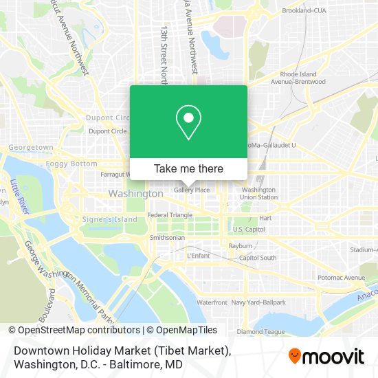 Downtown Holiday Market (Tibet Market) map