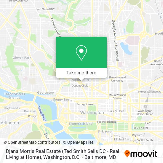 Djana Morris Real Estate (Ted Smith Sells DC - Real Living at Home) map