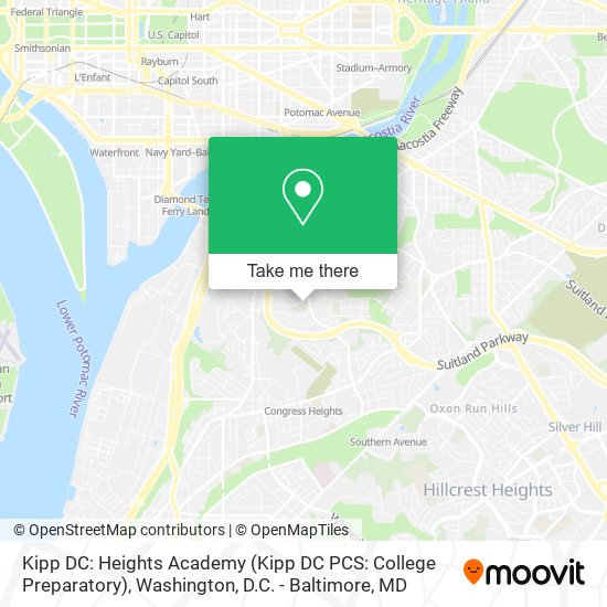 Kipp DC: Heights Academy (Kipp DC PCS: College Preparatory) map