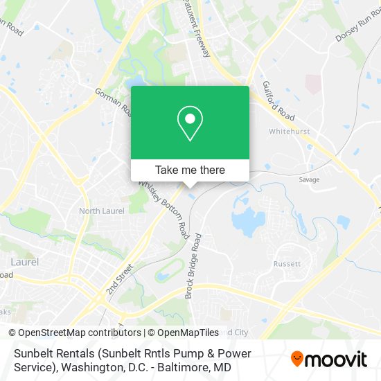 Mapa de Sunbelt Rentals (Sunbelt Rntls Pump & Power Service)