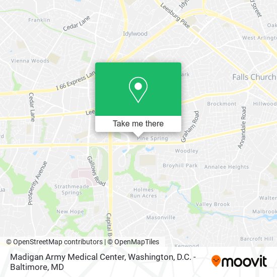 Mapa de Madigan Army Medical Center