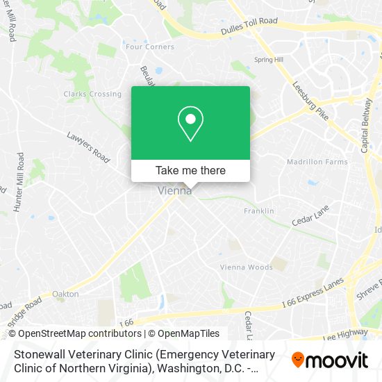 Stonewall Veterinary Clinic (Emergency Veterinary Clinic of Northern Virginia) map