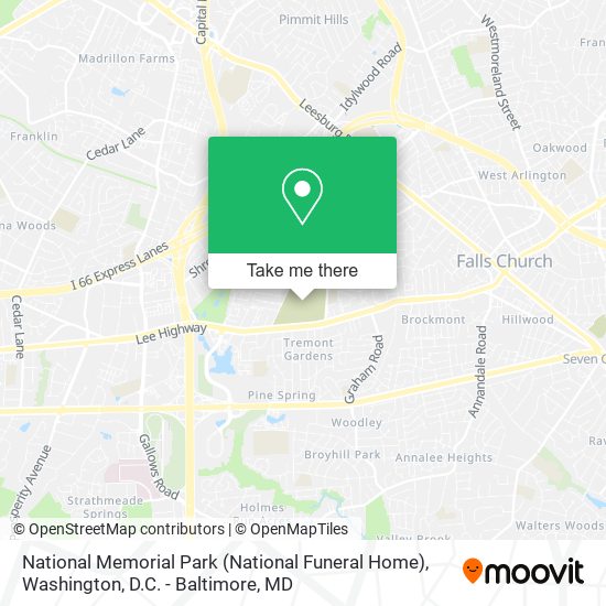 National Memorial Park (National Funeral Home) map