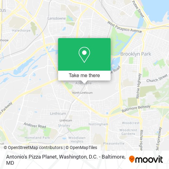 Antonio's Pizza Planet map