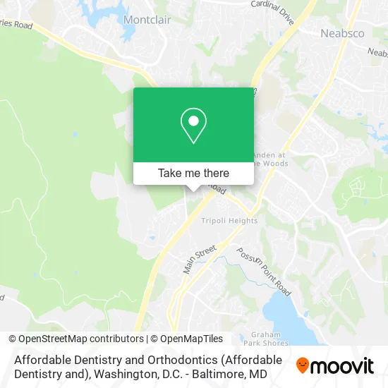 Mapa de Affordable Dentistry and Orthodontics