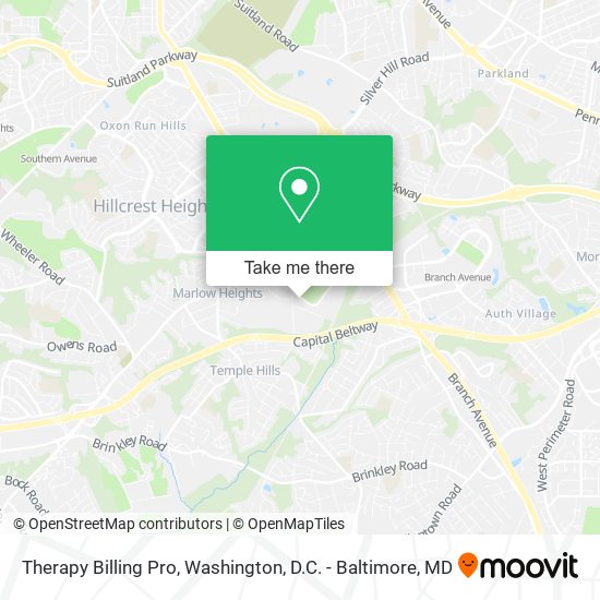 Therapy Billing Pro map