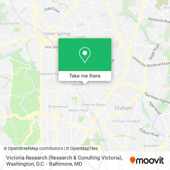 Mapa de Victoria Research (Research & Conulting Victoria)