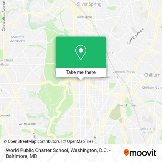 World Public Charter School map