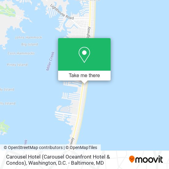 Carousel Hotel (Carousel Oceanfront Hotel & Condos) map