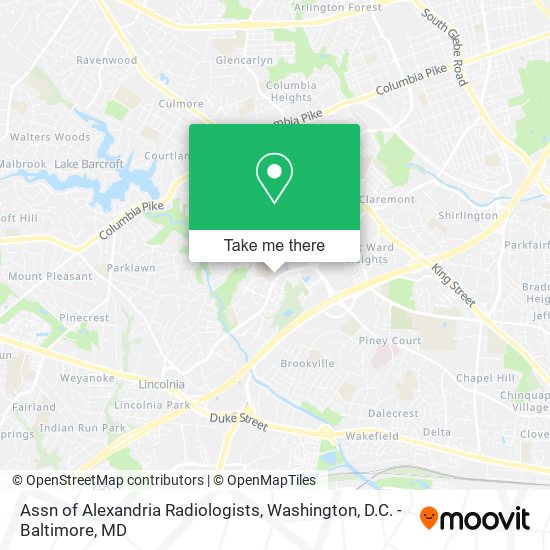 Assn of Alexandria Radiologists map