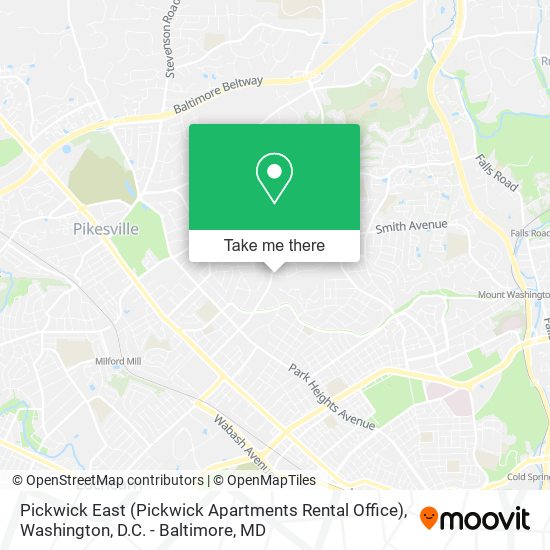 Mapa de Pickwick East (Pickwick Apartments Rental Office)