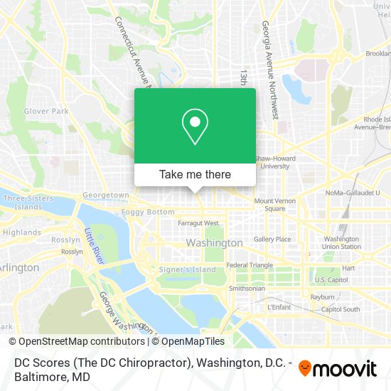 DC Scores (The DC Chiropractor) map