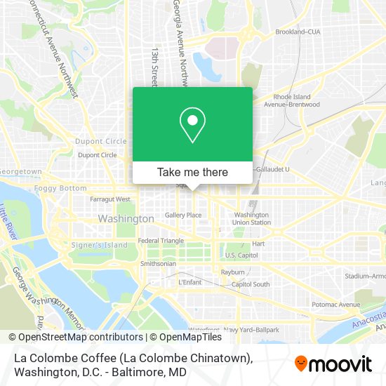 Mapa de La Colombe Coffee (La Colombe Chinatown)