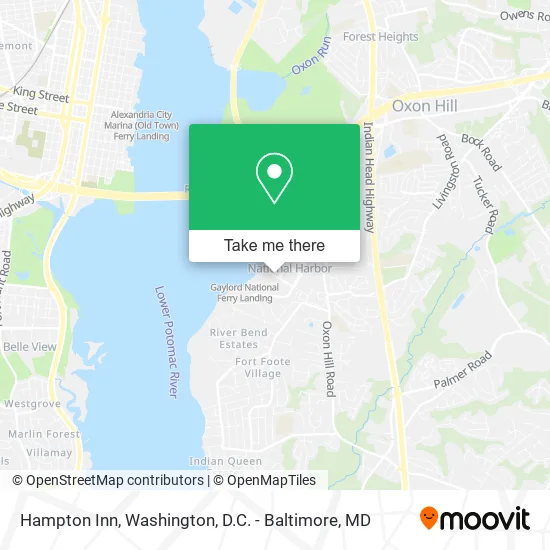 Hampton Inn map