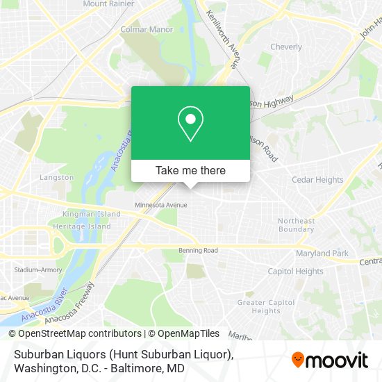 Mapa de Suburban Liquors (Hunt Suburban Liquor)