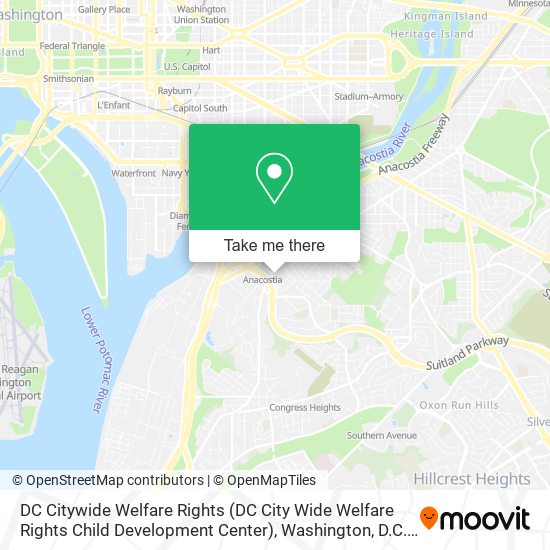 DC Citywide Welfare Rights (DC City Wide Welfare Rights Child Development Center) map