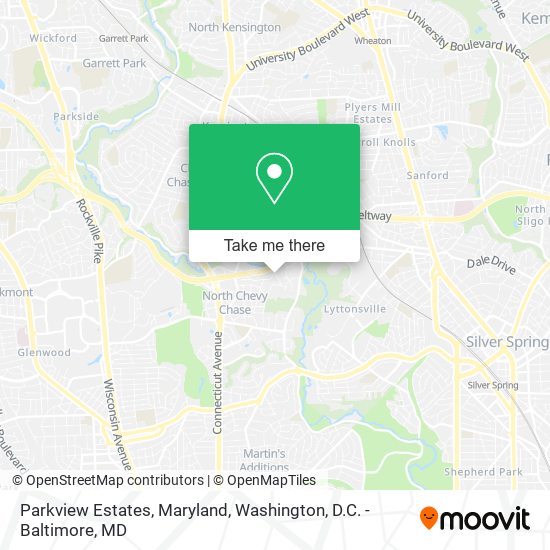 Parkview Estates, Maryland map